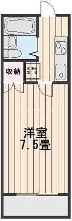 大元駅 徒歩14分 2階の物件間取画像